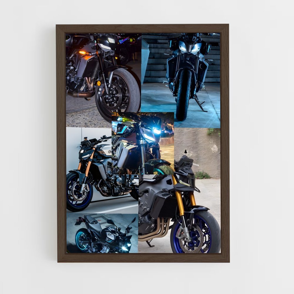 Poster Riders en Colonne – affiche Yamaha (vue 5)